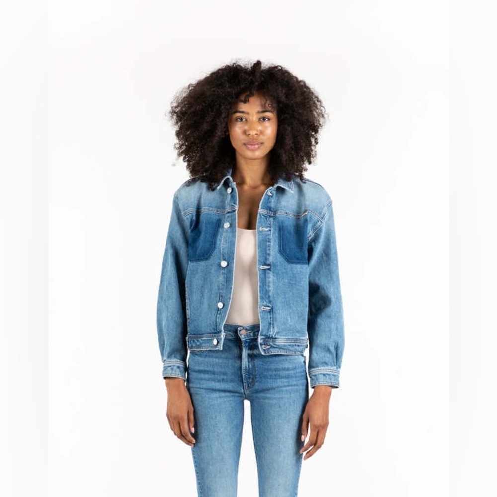 MOTHER The Back Road Denim Jacket NWT XS We Are Castaways Rare Wash
